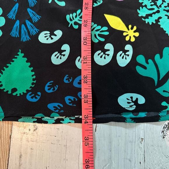 Rixo Silk Lulu Dark Floral Mini Dress Size Small - Picture 9 of 12